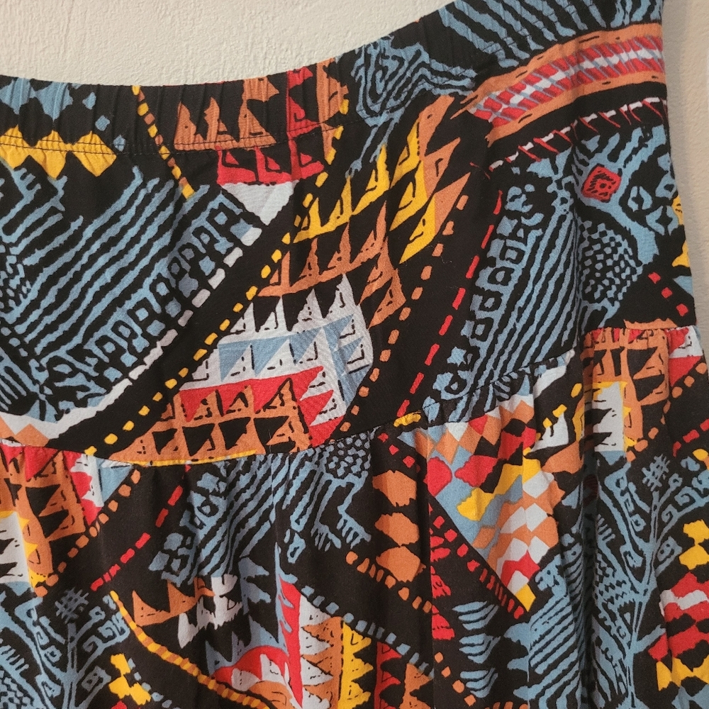 Notations Petite Unique Colorful Pattern Skirt Si… - image 6